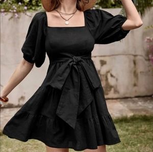 💛 Puff sleeve mini dress